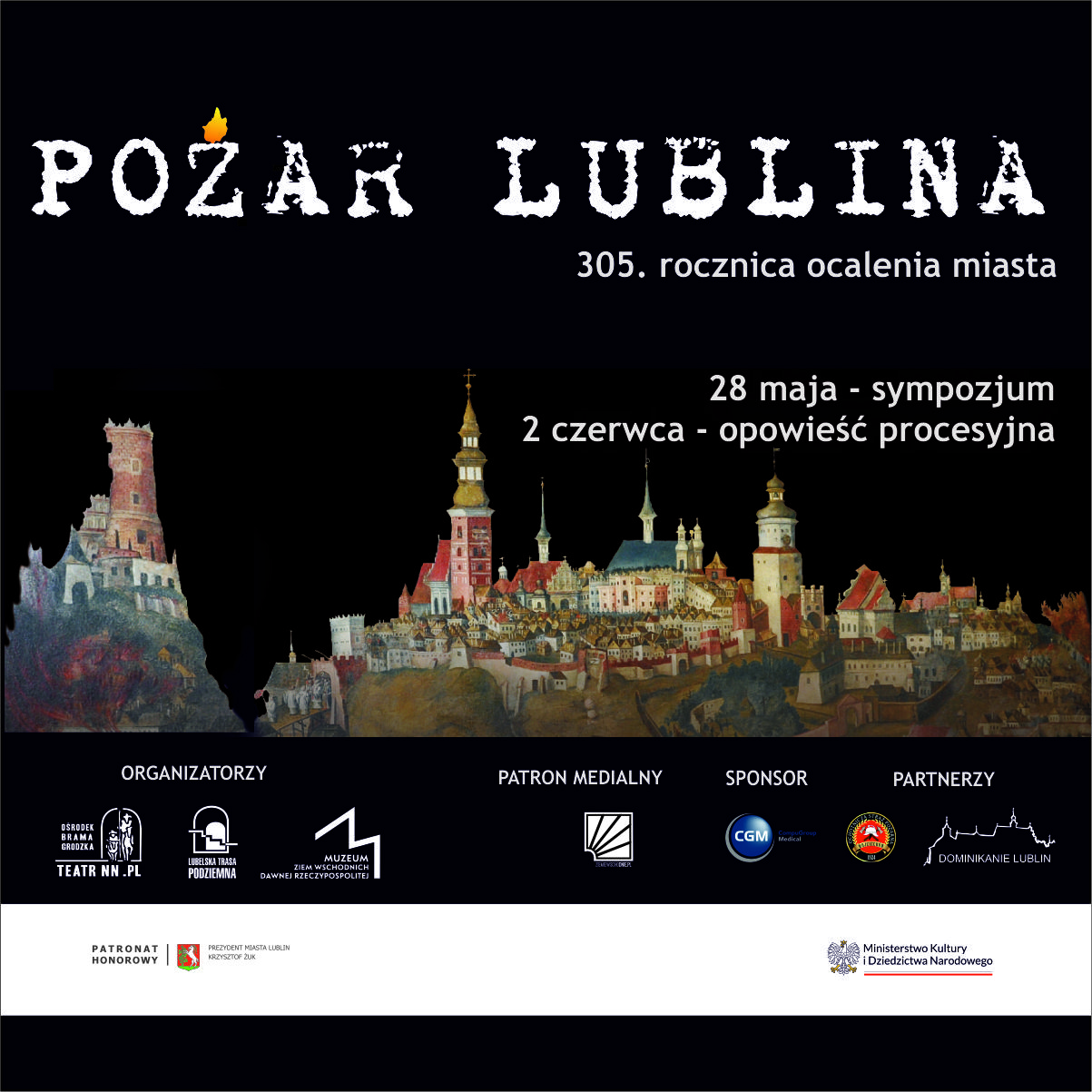 Pożar Lublina 2024 plakat