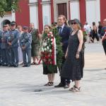 Złożenie wieńca przez Pomnikiem Unii Lubelskiej