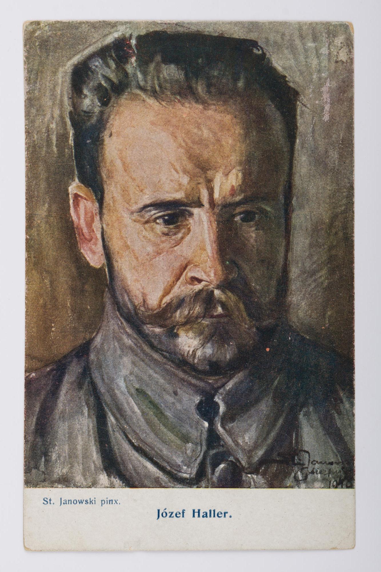 
<span>Karta pocztowa: Portret, Józef Haller</span>
