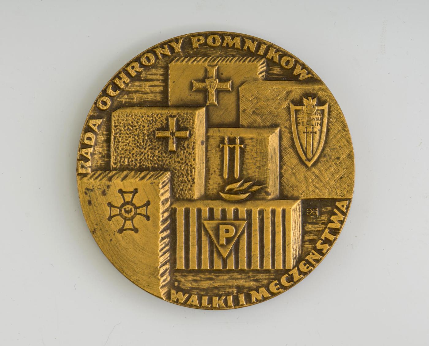 Medal: Rada Ochrony Pomników Walki i Męczeństwa, kliknięcie na zdjęcie spowoduje jego powiększenie